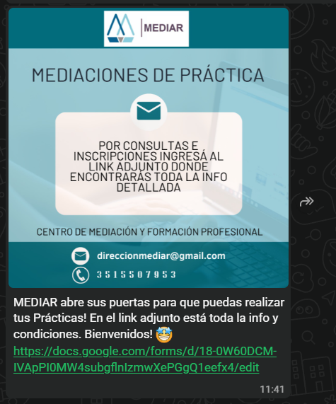 Mediaciones de Práctica y Pasantías Profesionales
